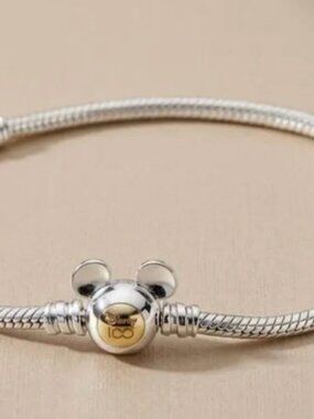 Pandora Disney Kids Silver Mickey Charm Bracelet